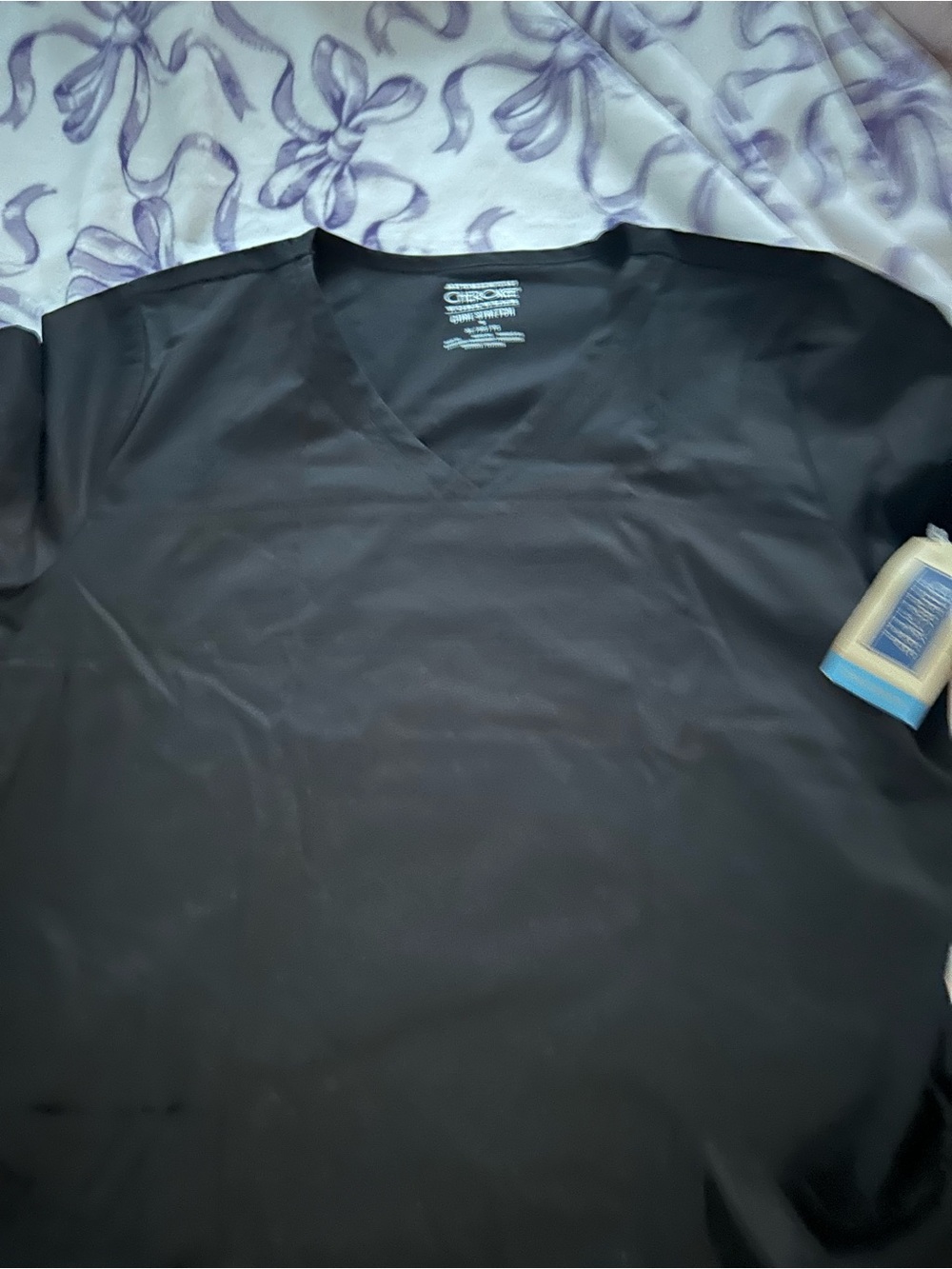 Cherokee Black Core Stretch Workwear Top